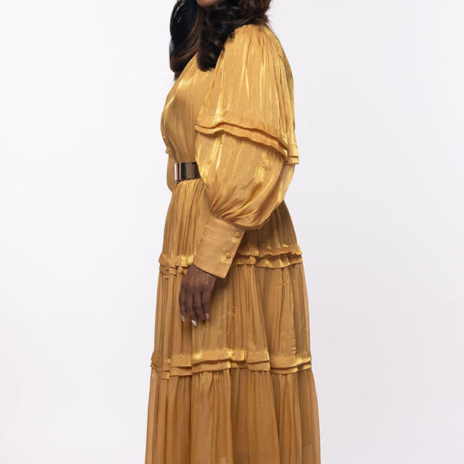 Golden CoCay Maxi Dress