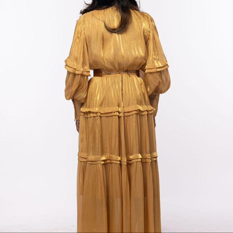 Golden CoCay Maxi Dress
