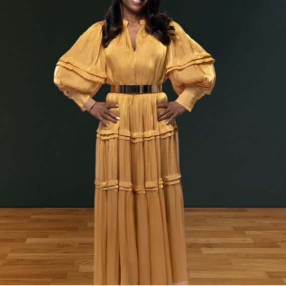 Golden CoCay Maxi Dress