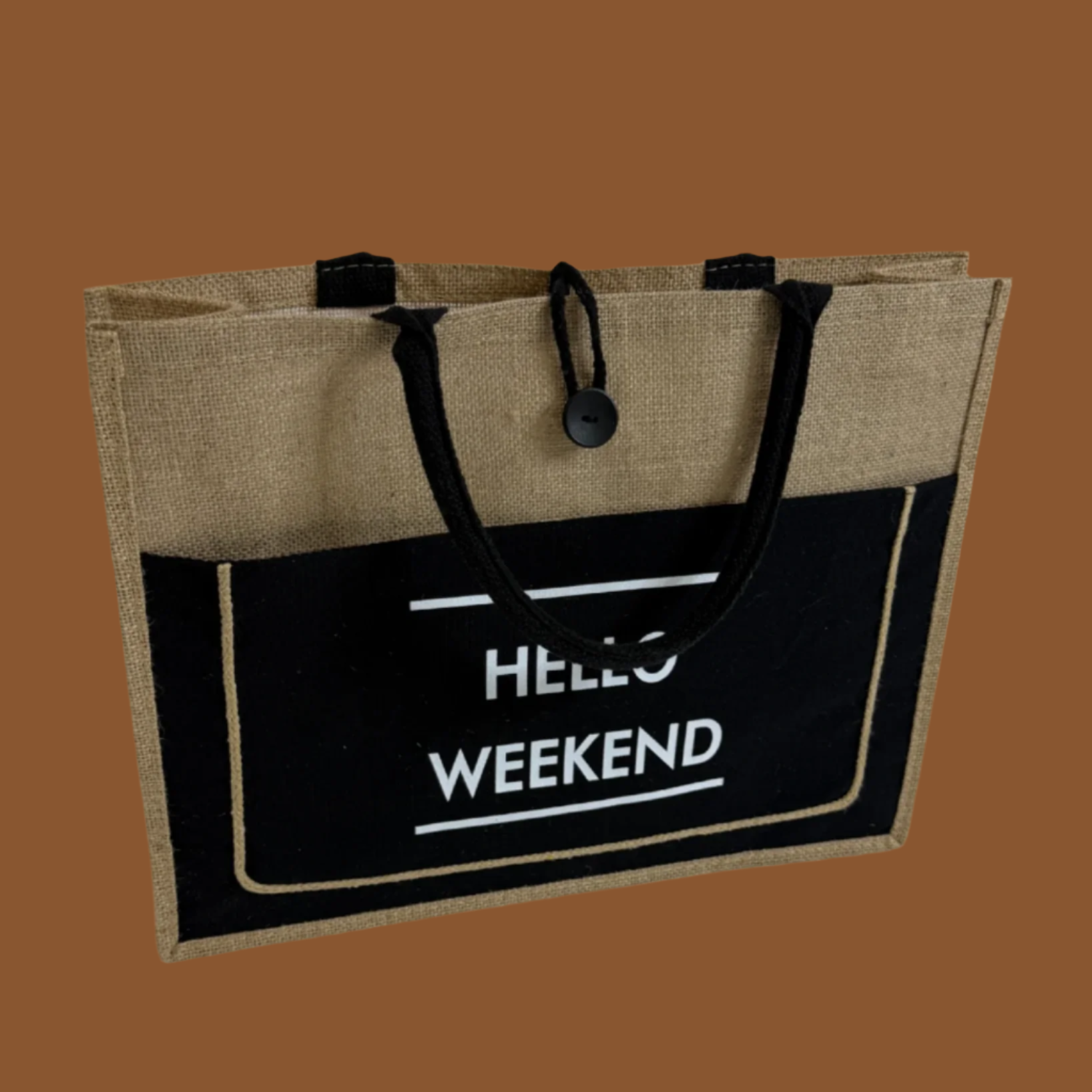 HELLO WEEKEND TOTE BAG